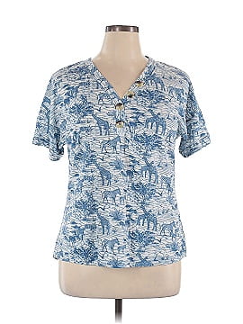 New Directions Short Sleeve Henley (view 1)