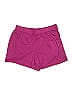 Just Be... 100% Polyester Solid Purple Shorts Size 1X - photo 1