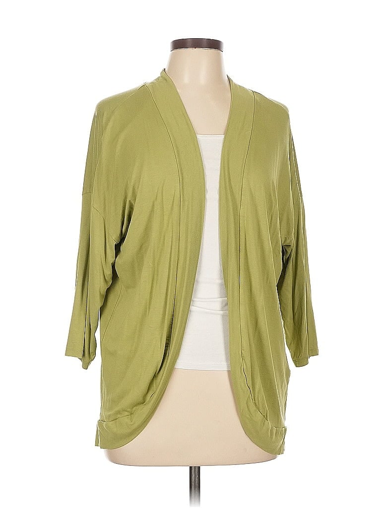 G by Giuliana Rancic Green Cardigan Size L - photo 1