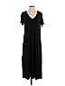 Belle By Kim Gravel Solid Black Casual Dress Size S - photo 1