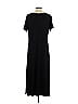 Belle By Kim Gravel Solid Black Casual Dress Size S - photo 2