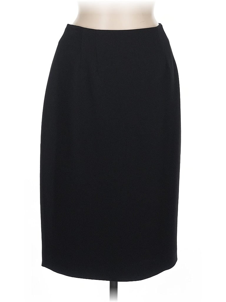 Pre-owned Linda Allard Ellen Tracy Formal Skirt In Black