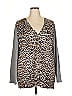 Chico's Animal Print Gray Cardigan Size XXL - photo 1