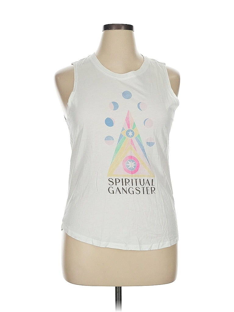 Spiritual Gangster White Sleeveless T-Shirt Size XL - photo 1