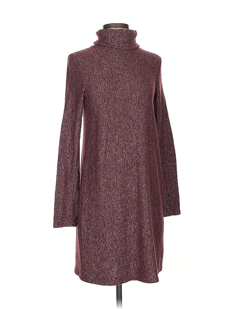 Pre-owned Everly Turtleneck Sweater In Burgundy