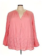 Woman Within 3/4 Sleeve Blouse