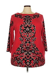 Jm Collection 3/4 Sleeve Blouse