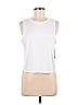 Marika White Sleeveless T-Shirt Size M - photo 1