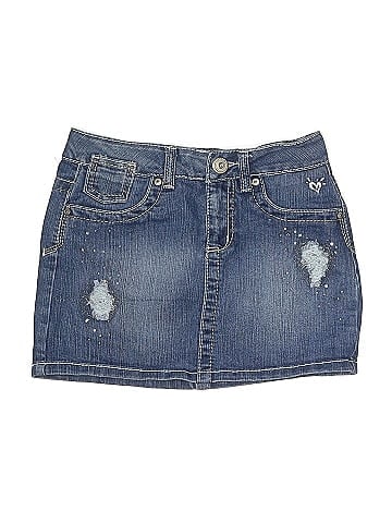 Justice Jeans Denim Skirt (view 1)