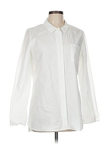 Trouve Long Sleeve Button-Down Shirt (view 1)