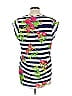 Charming Charlie 100% Polyester Floral Blue Sleeveless T-Shirt Size L - photo 2