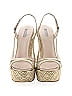Giorgio Armani Ivory Tan Wedges Size 8 - photo 2
