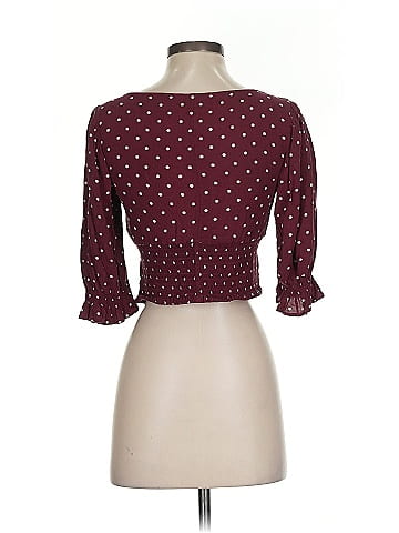 American Eagle Outfitters 3/4 Sleeve Blouse (view 2)