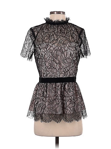 White House Black Market Short Sleeve Blouse (view 1)