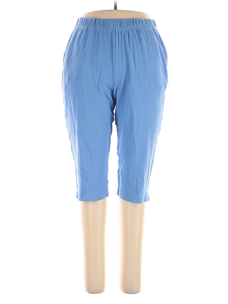 Woman Within Solid Blue Casual Pants Size 14 - photo 1