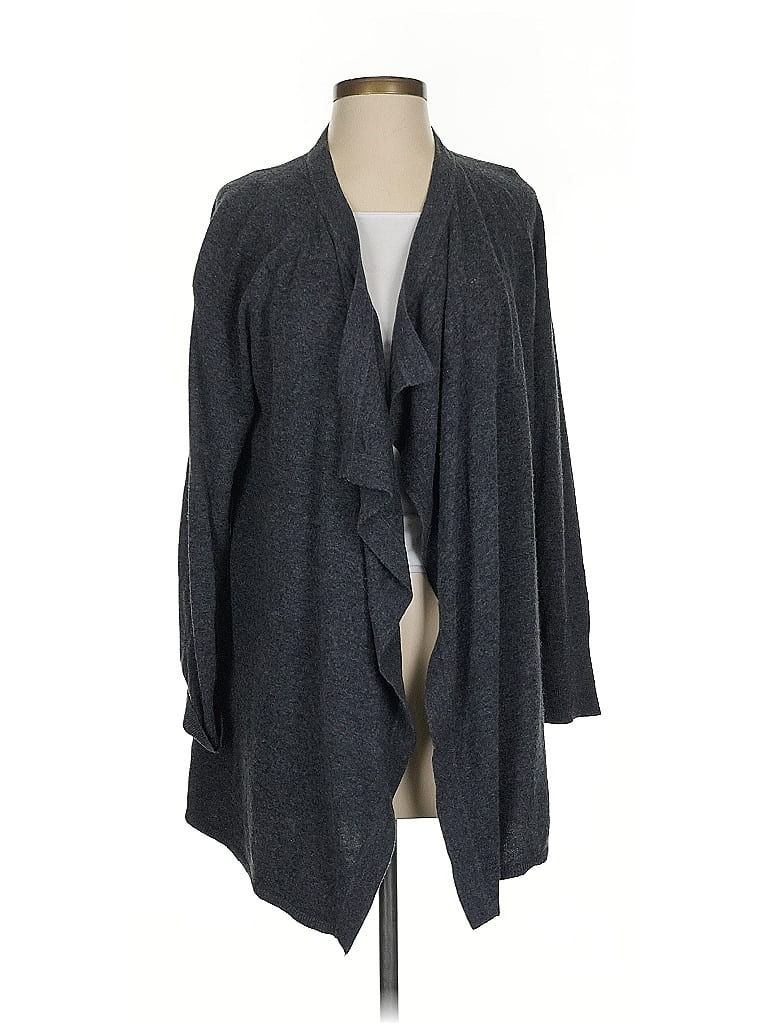 Pre-owned Ann Taylor Loft Cardigan Sweater In Gray