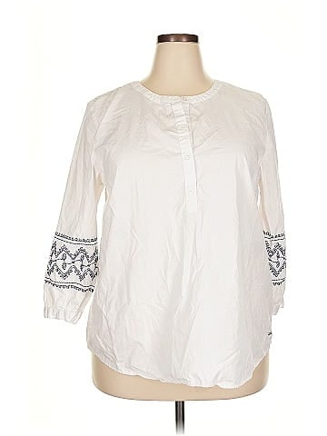 Nautica 3/4 Sleeve Blouse (view 1)