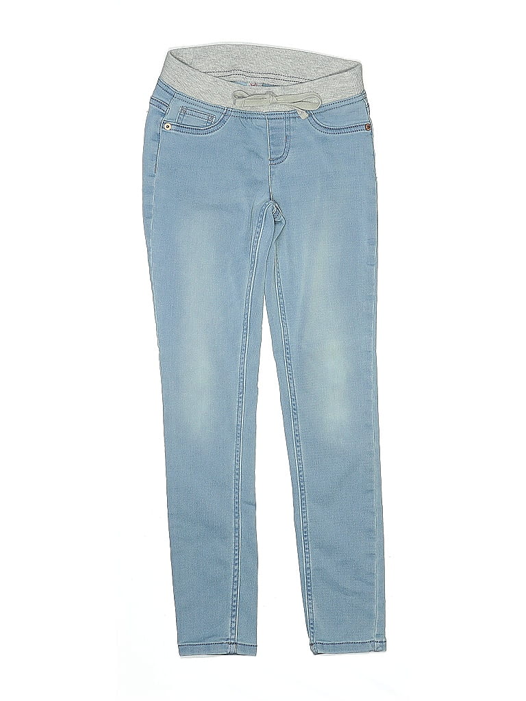 Justice Solid Blue Jeggings Size 10 - photo 1