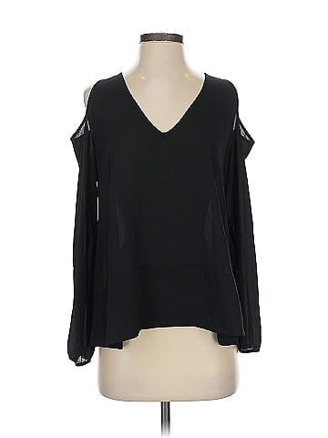 Aqua Long Sleeve Blouse (view 1)