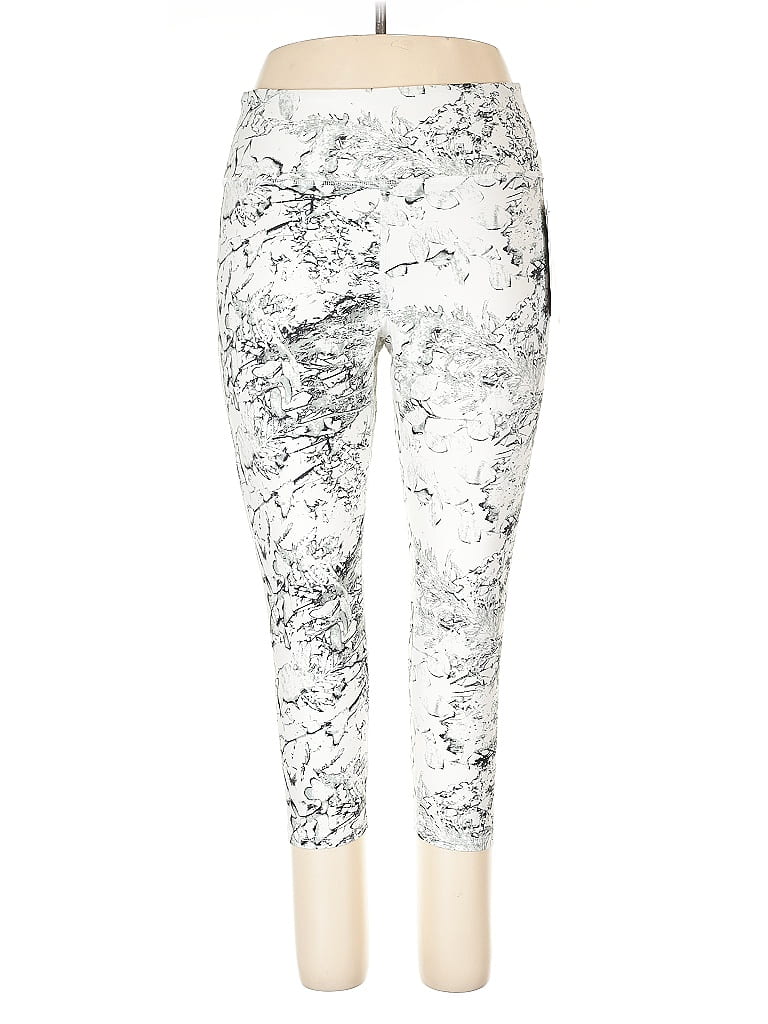 Marika Graphic White Active Pants Size XL - photo 1