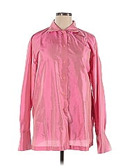 Linda Allard Ellen Tracy Long Sleeve Silk Top