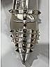 Valentino Garavani Silver Tan Mesh Rockstud Alcove 100mm Heels Size EU 41 - photo 3