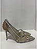Valentino Garavani Silver Tan Mesh Rockstud Alcove 100mm Heels Size EU 41 - photo 8