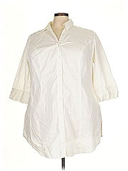 Lane Bryant 3/4 Sleeve Button Down Shirt