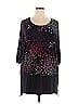 Woman Within Black 3/4 Sleeve Top Size 18 - photo 1