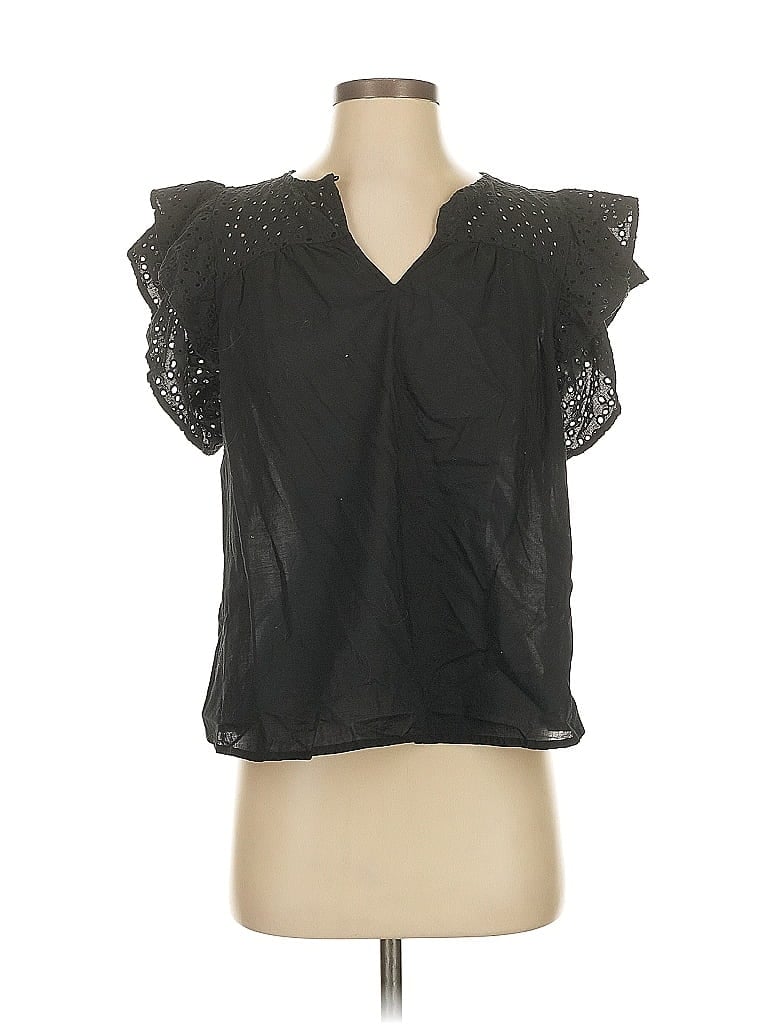 Pre-owned A New Day Sleeveless Blouse In Black