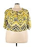 B.wear 100% Polyester Yellow Short Sleeve Blouse Size 3X - photo 1