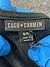 Coco + Carmen Black Short Sleeve Blouse Size S - photo 3