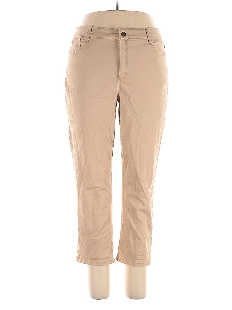 Pre-owned Jones New York Khaki Pant In Brown