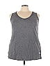 Woman Within Gray Sleeveless T-Shirt Size 22 (1X) - photo 1