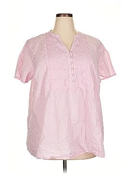 Woman Within Short Sleeve Blouse