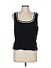 St. John Black Sleeveless Top Size L - photo 1