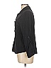 Cosmic Blue Love 100% Rayon Black Long Sleeve Blouse Size L - photo 5