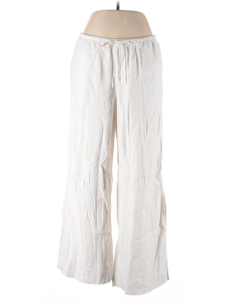 Dalida Linen Pants - Ivory main image 0