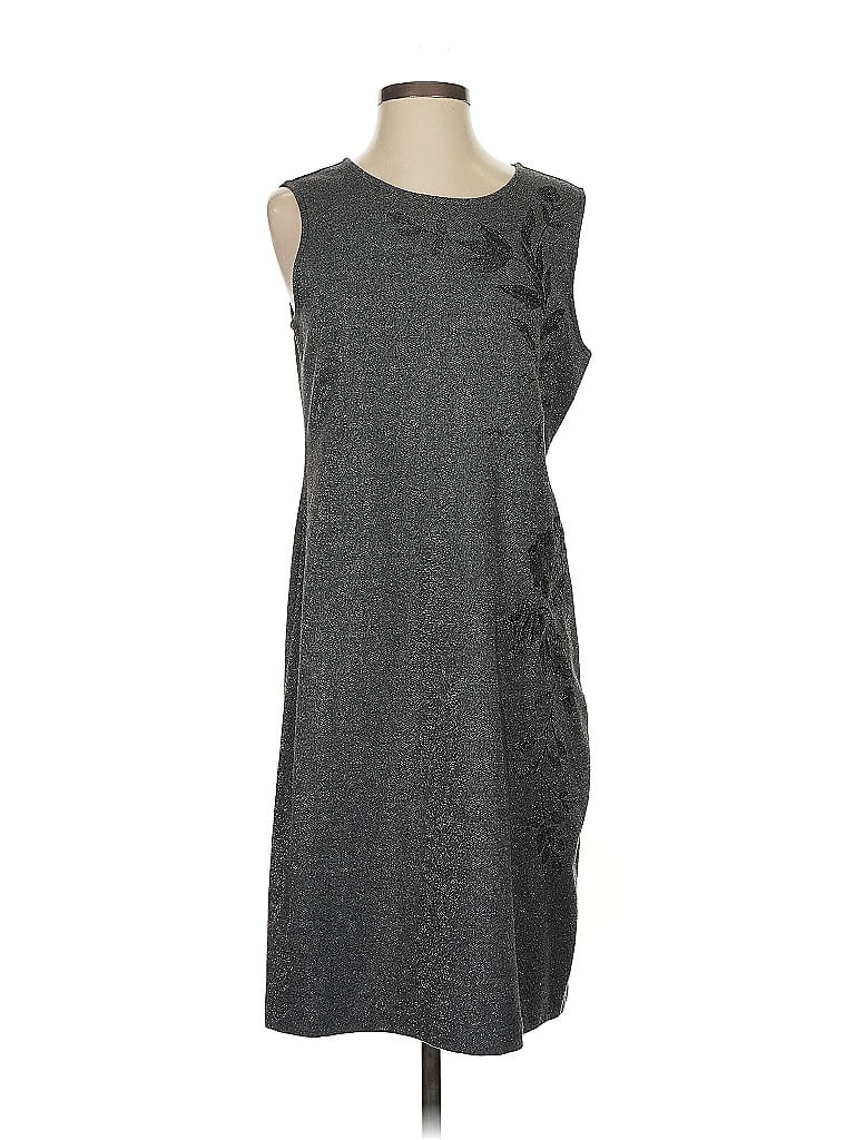 Pre-owned Liz Claiborne Career Casual Dress In Gray