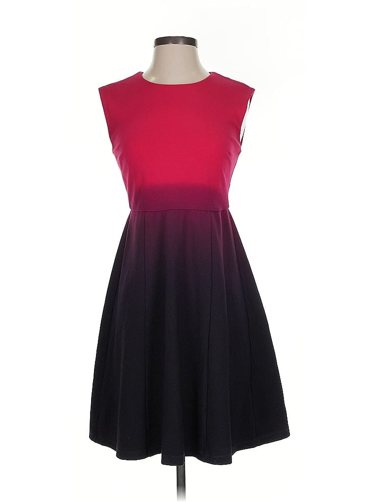 Pre-owned Catherine Catherine Malandrino Cocktail Dress In Burgundy