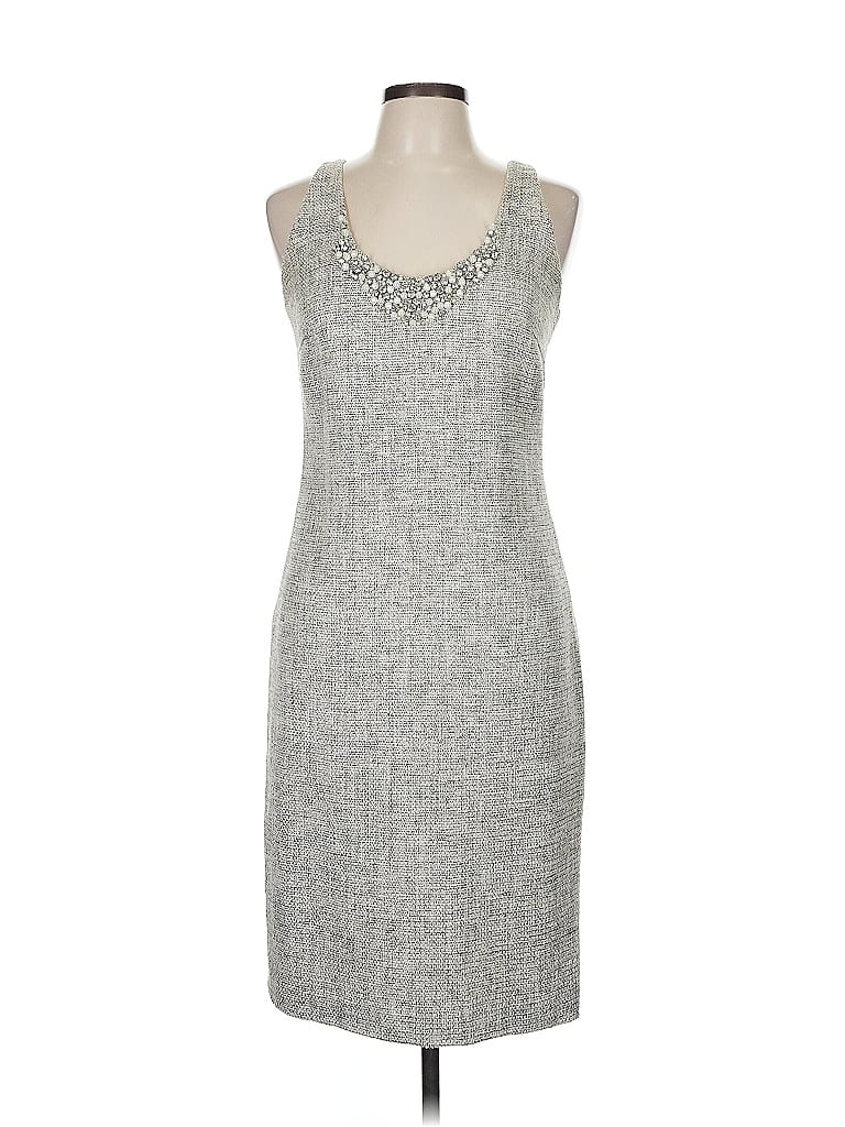 Magaschoni Tweed Gray Casual Dress Size 8 - photo 1