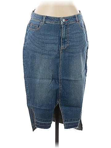 Peace Love World Denim Skirt (view 1)