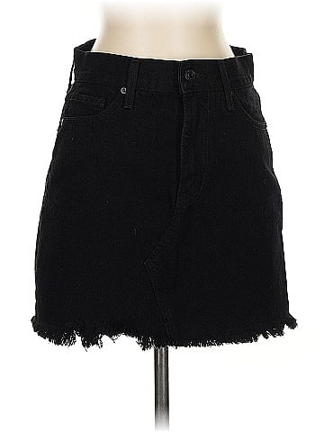 Just Black Denim Skirt (view 1)