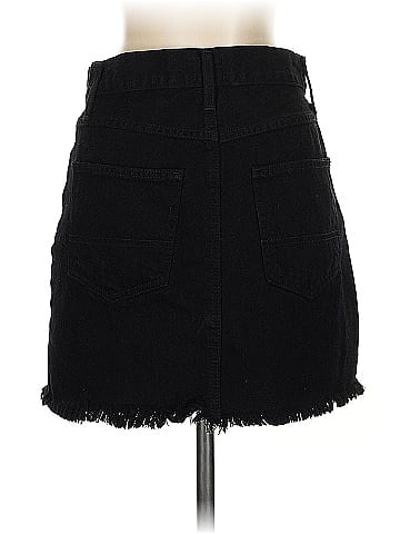 Just Black Denim Skirt (view 2)