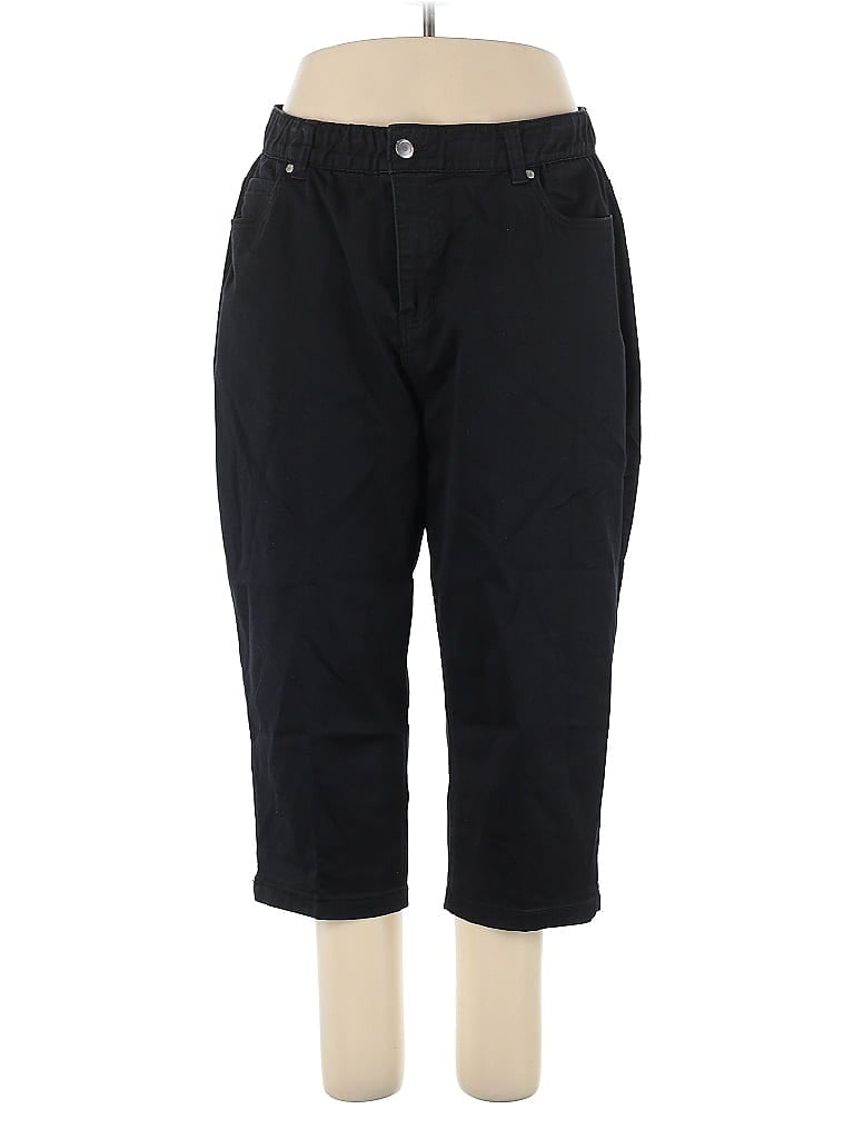 Catherines 100% Polyester Black Jeans Size 20 - photo 1