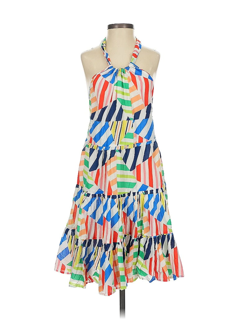 Solid & Striped Print Blue White Casual Dress Size XS - photo 1