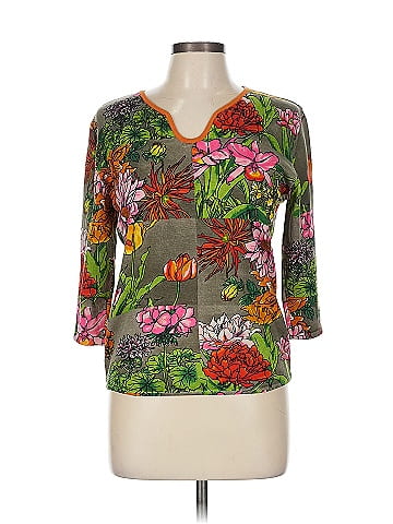 Joseph A. 3/4 Sleeve Silk Top (view 1)