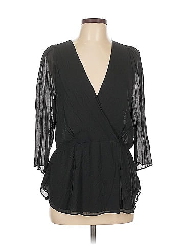 Babaton 3/4 Sleeve Silk Top (view 1)