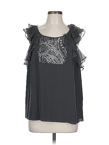 Tibi Sleeveless Silk Top (view 1)