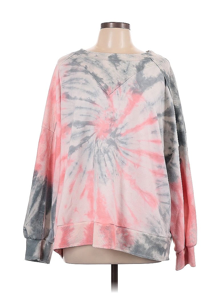 Pol Tie-dye Pink Sweatshirt Size L - photo 1